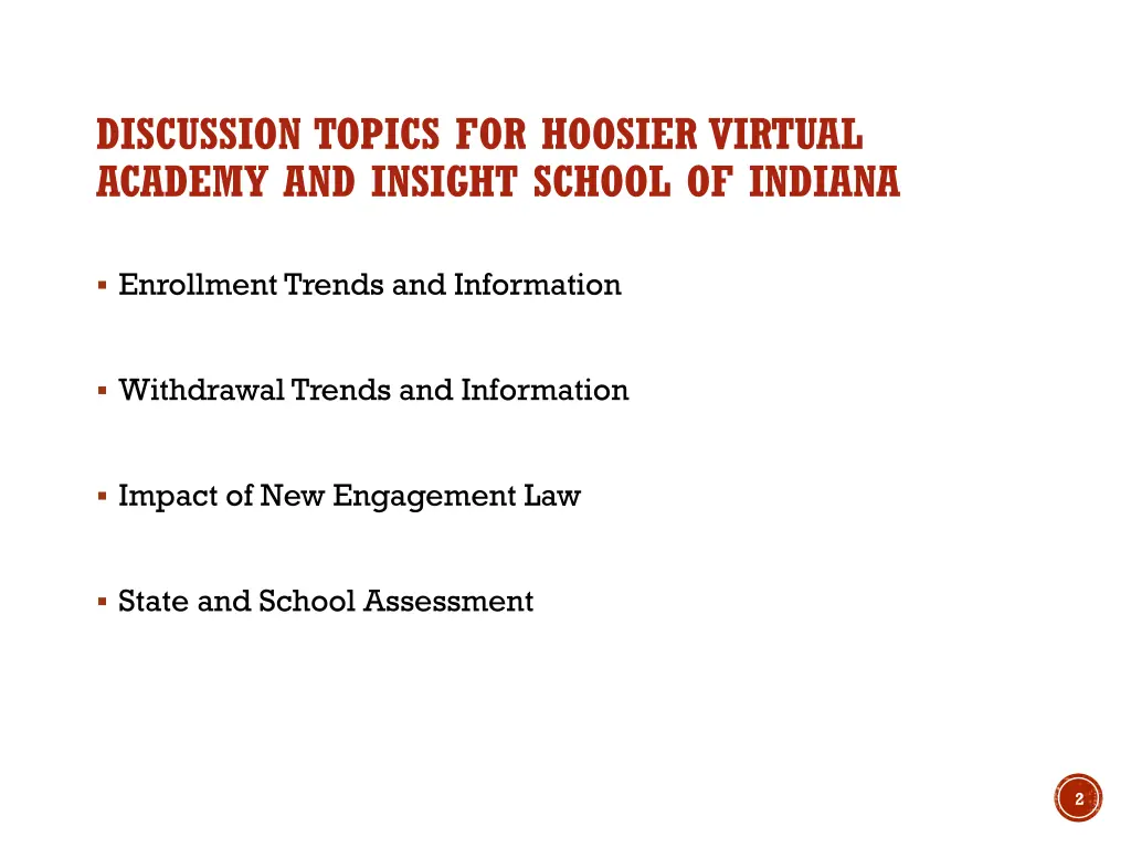discussion topics for hoosier virtual academy