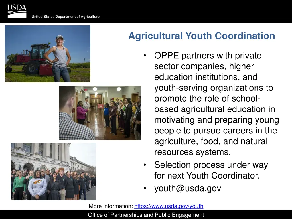 agricultural youth coordination