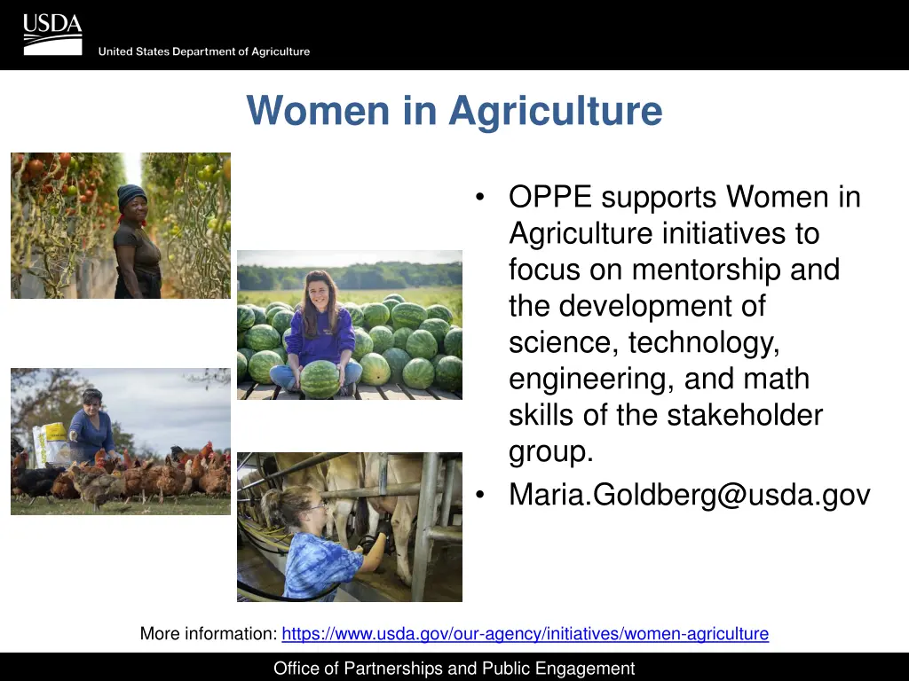 women in agriculture