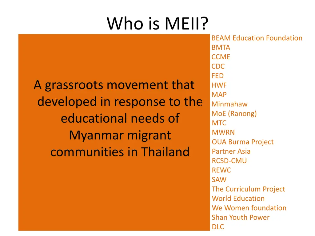 who is meii