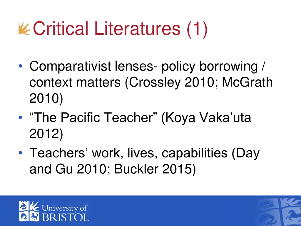 critical literatures 1