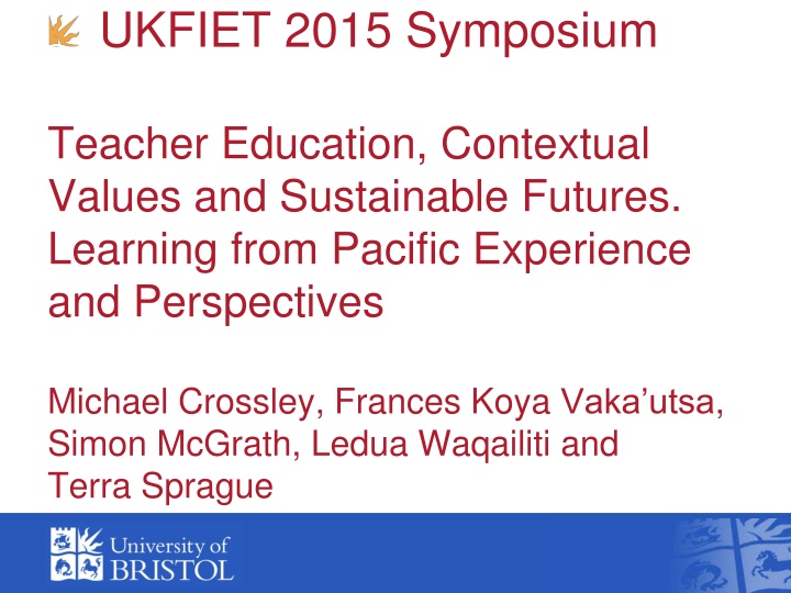 ukfiet 2015 symposium