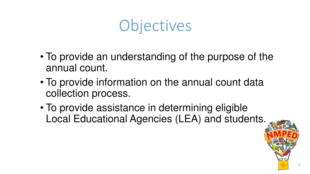 objectives