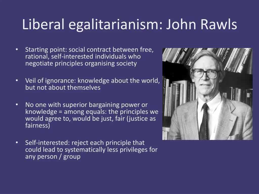 liberal egalitarianism john rawls