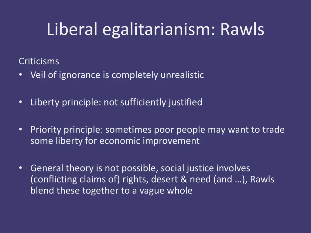 liberal egalitarianism rawls 3