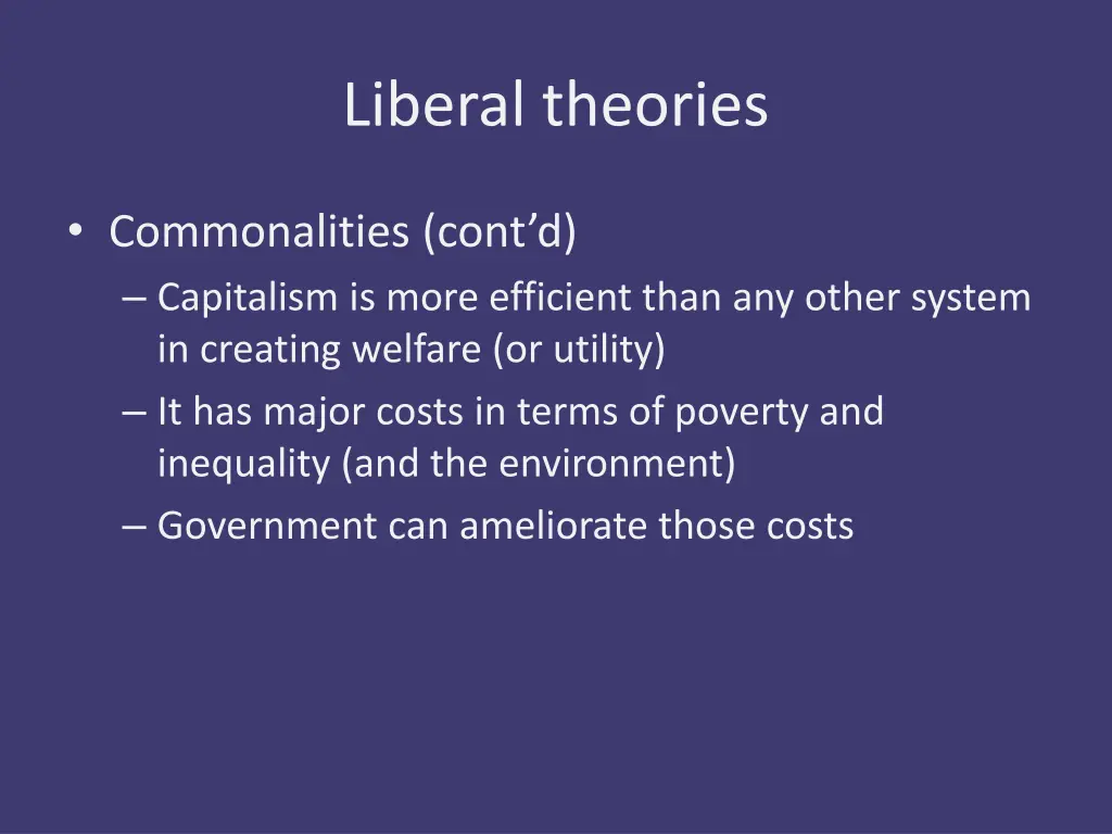 liberal theories 1