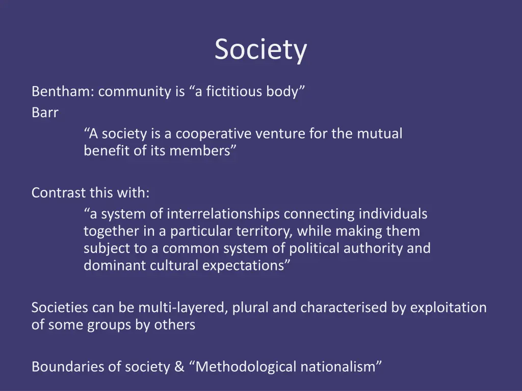 society 1
