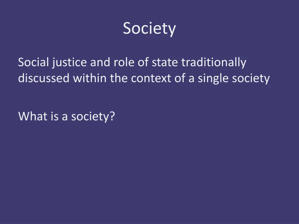 society