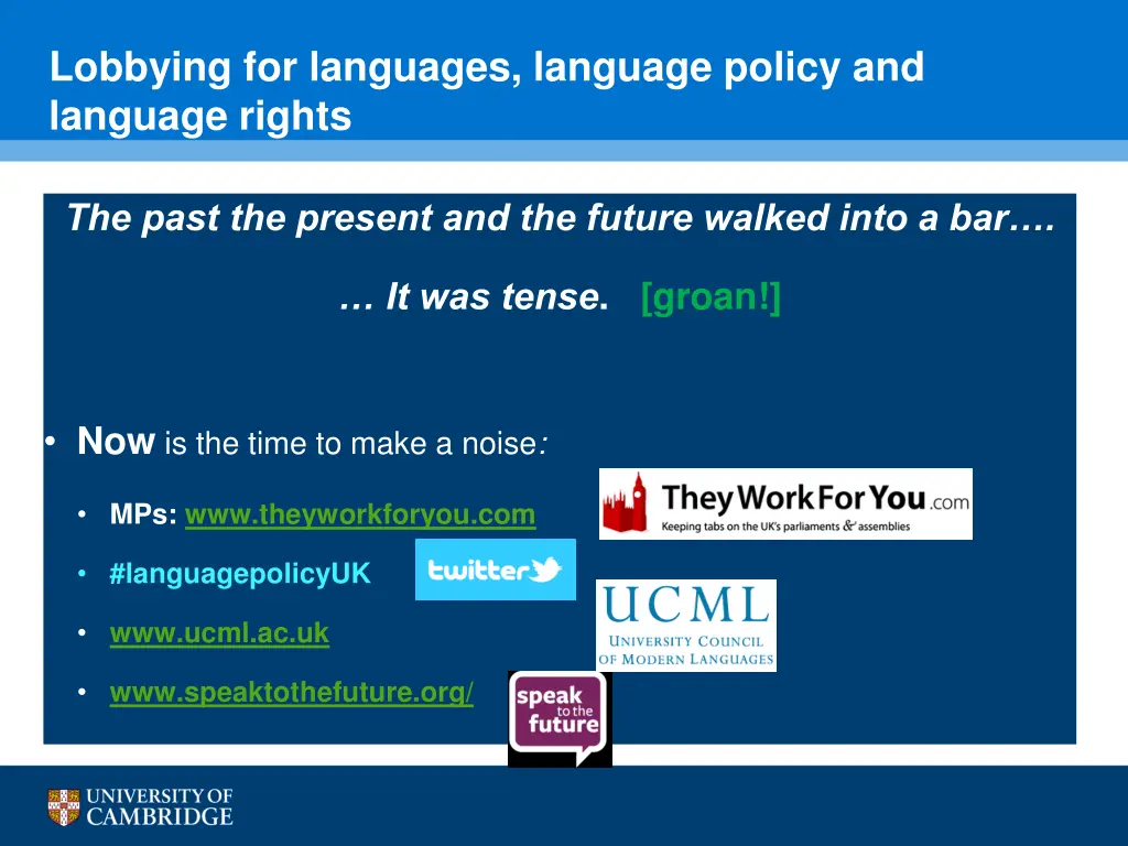 lobbying for languages language policy