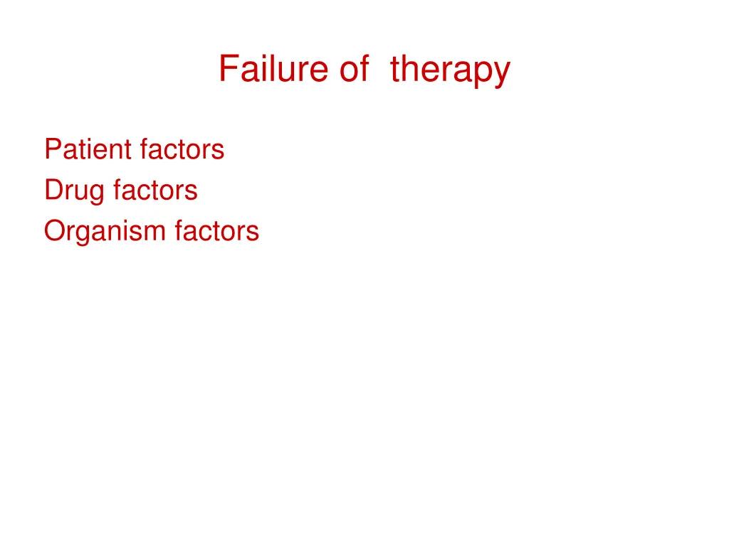 failure of therapy
