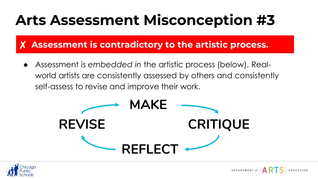 arts assessment misconception 3