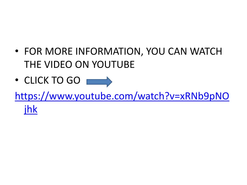 for more information you can watch the video