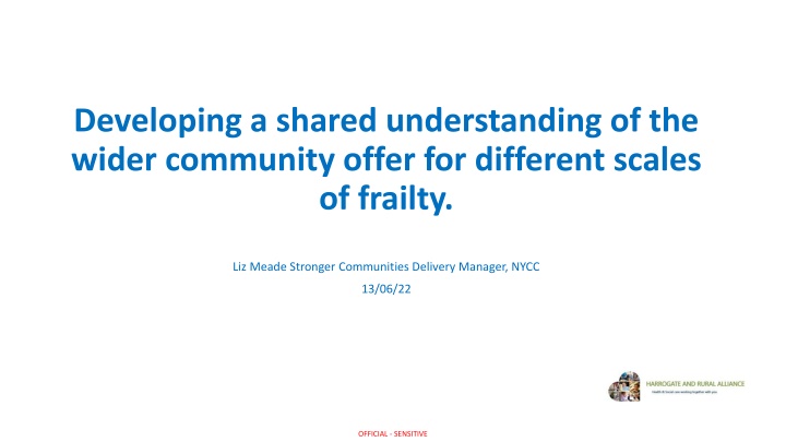 developing a shared understanding of the wider