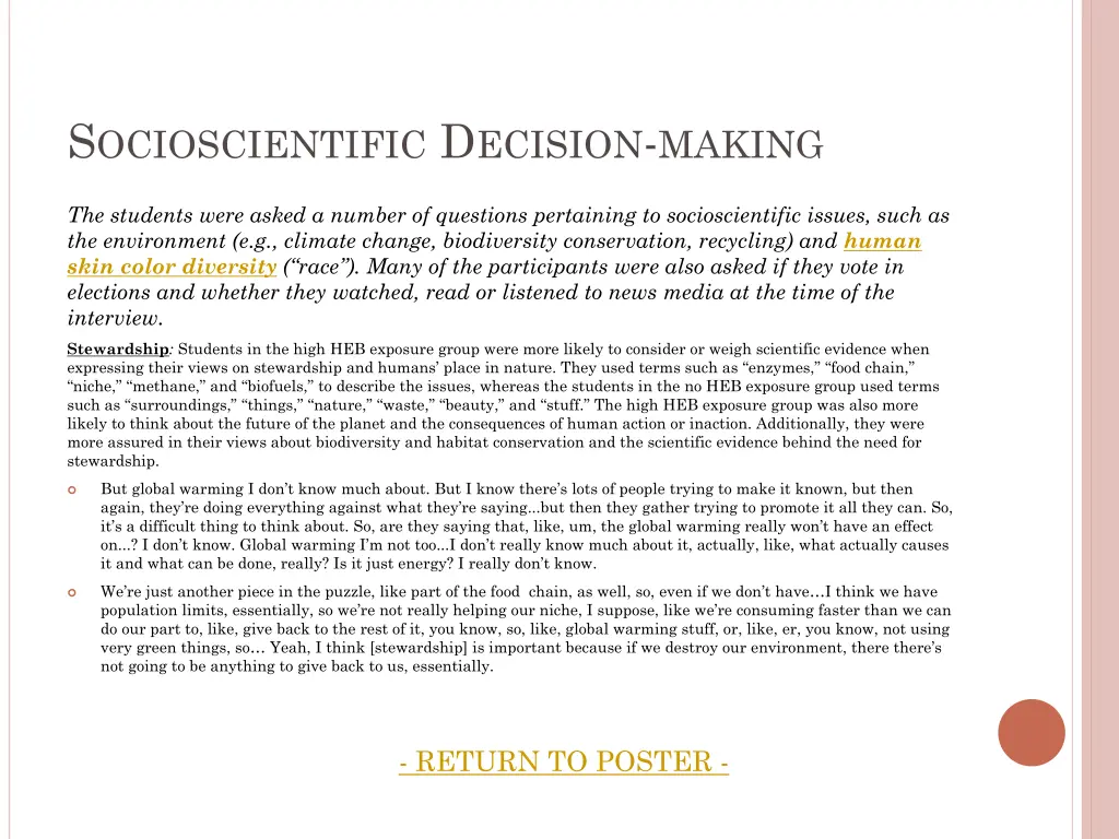 s ocioscientific d ecision making 1
