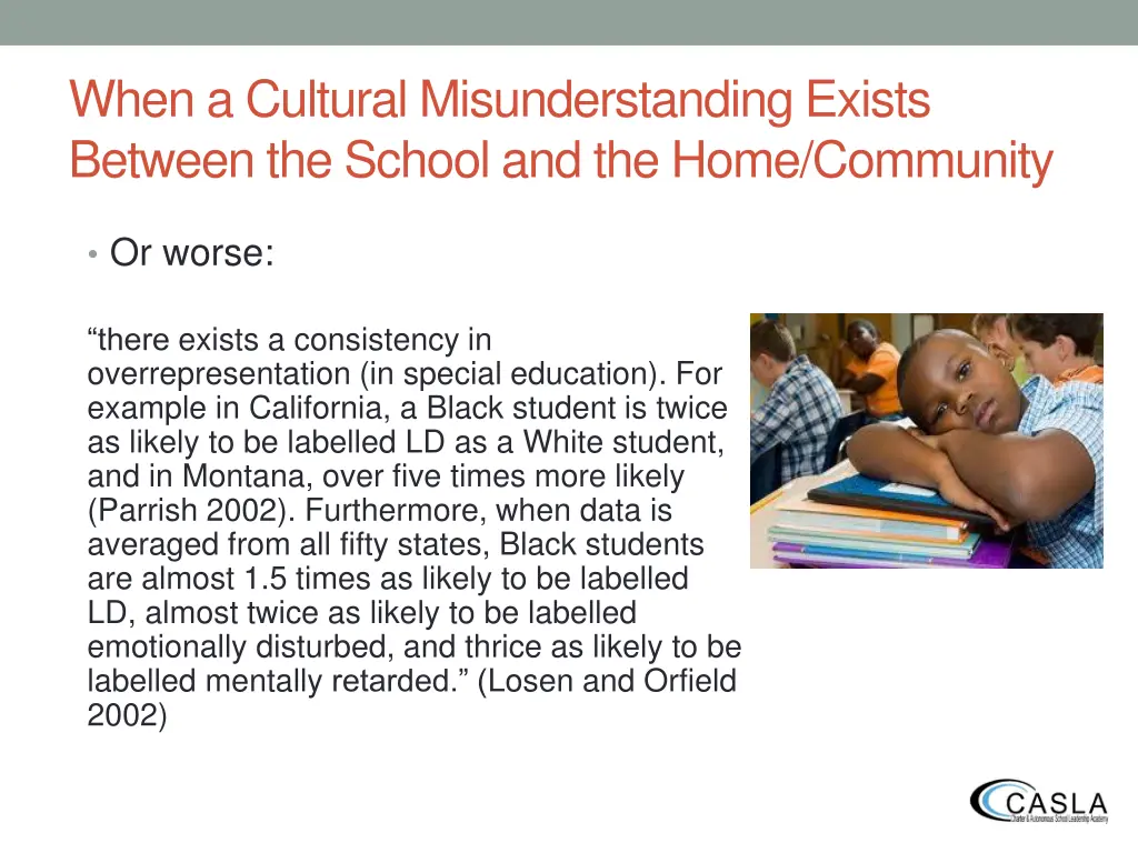 when a cultural misunderstanding exists between 1