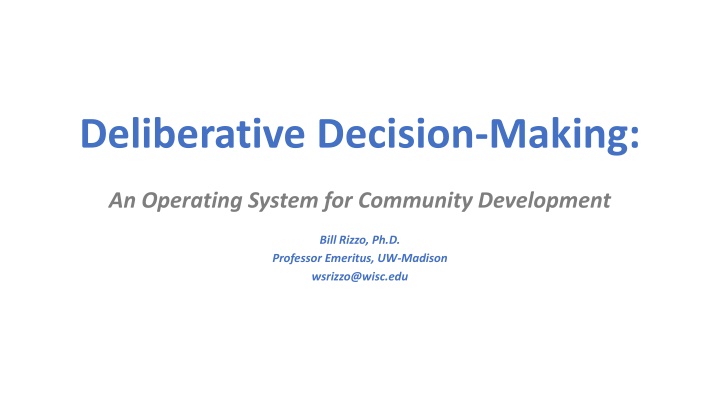 deliberative decision making
