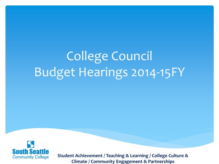 college council budget hearings 2014 15fy