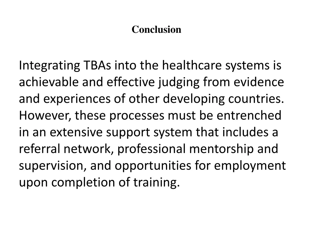 conclusion