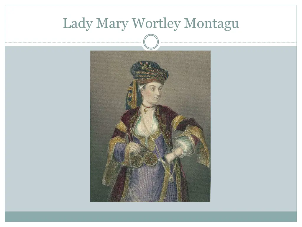 lady mary wortley montagu