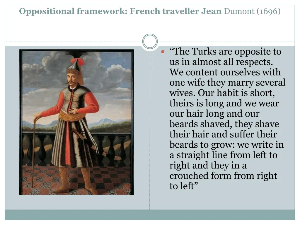 oppositional framework french traveller jean