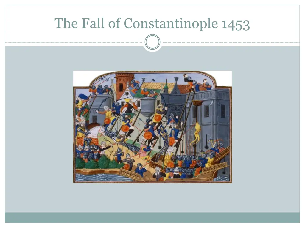 the fall of constantinople 1453