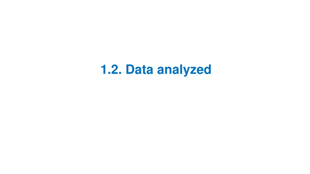 1 2 data analyzed