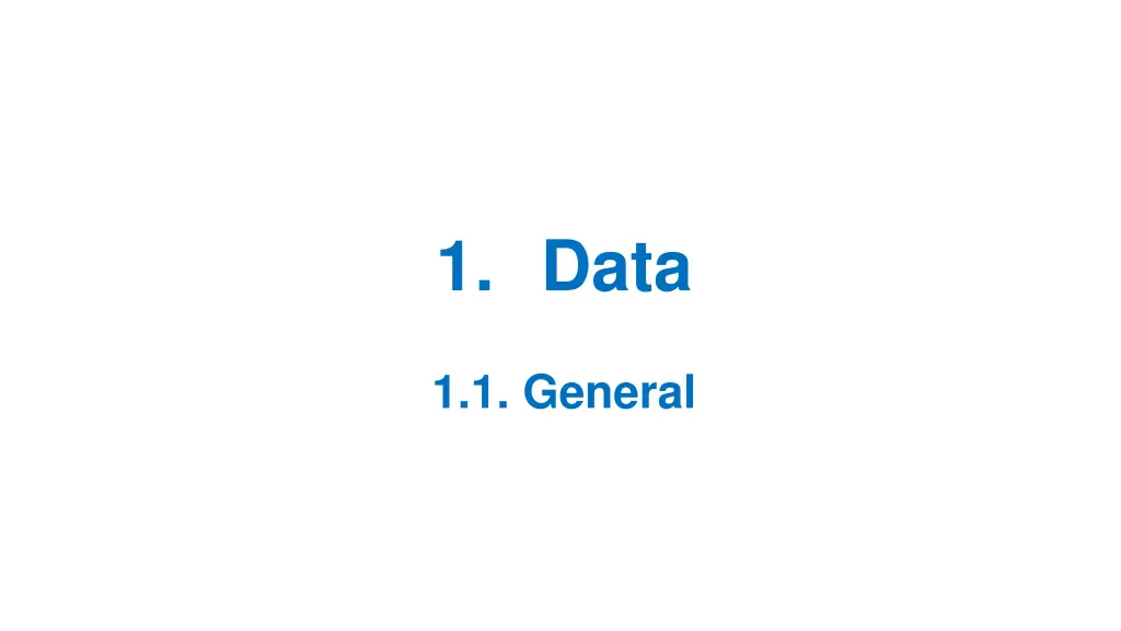 1 data