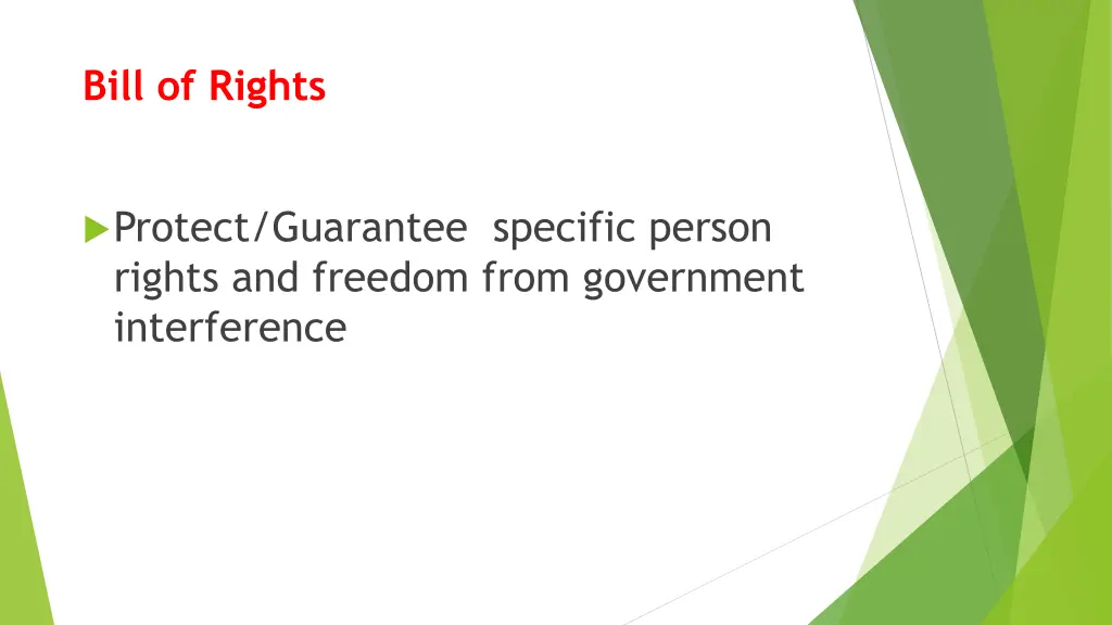 bill of rights