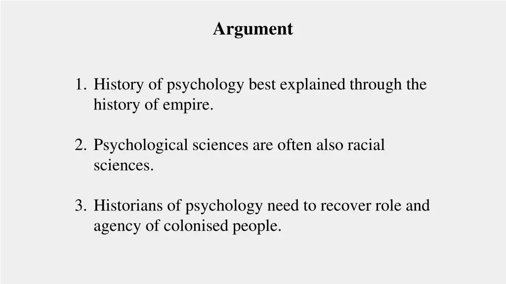 argument