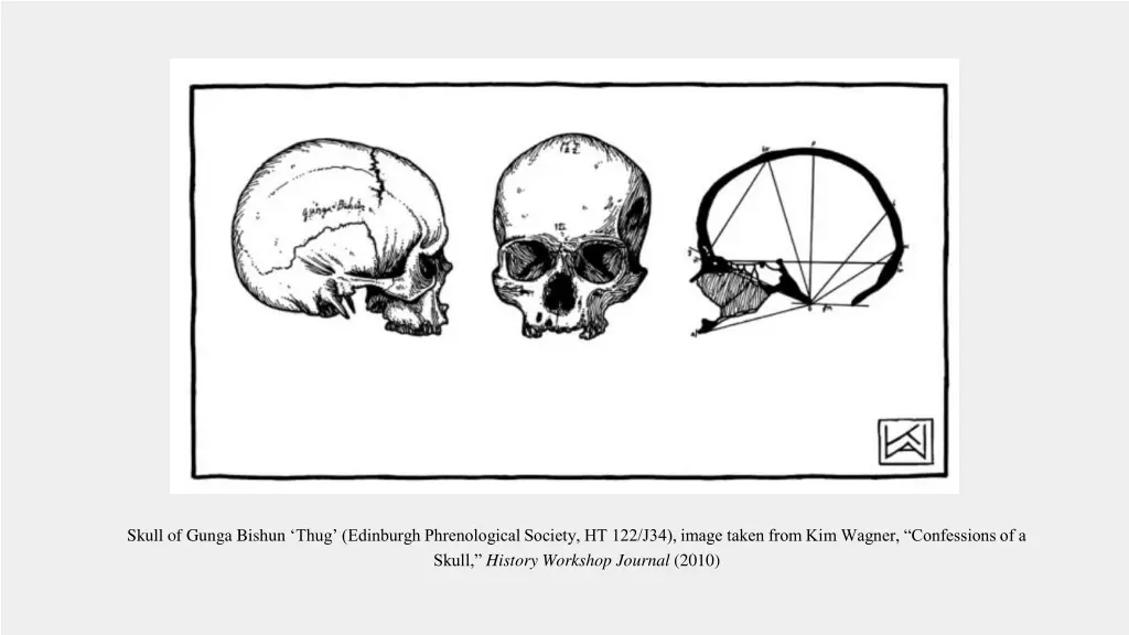 skull of gunga bishun thug edinburgh