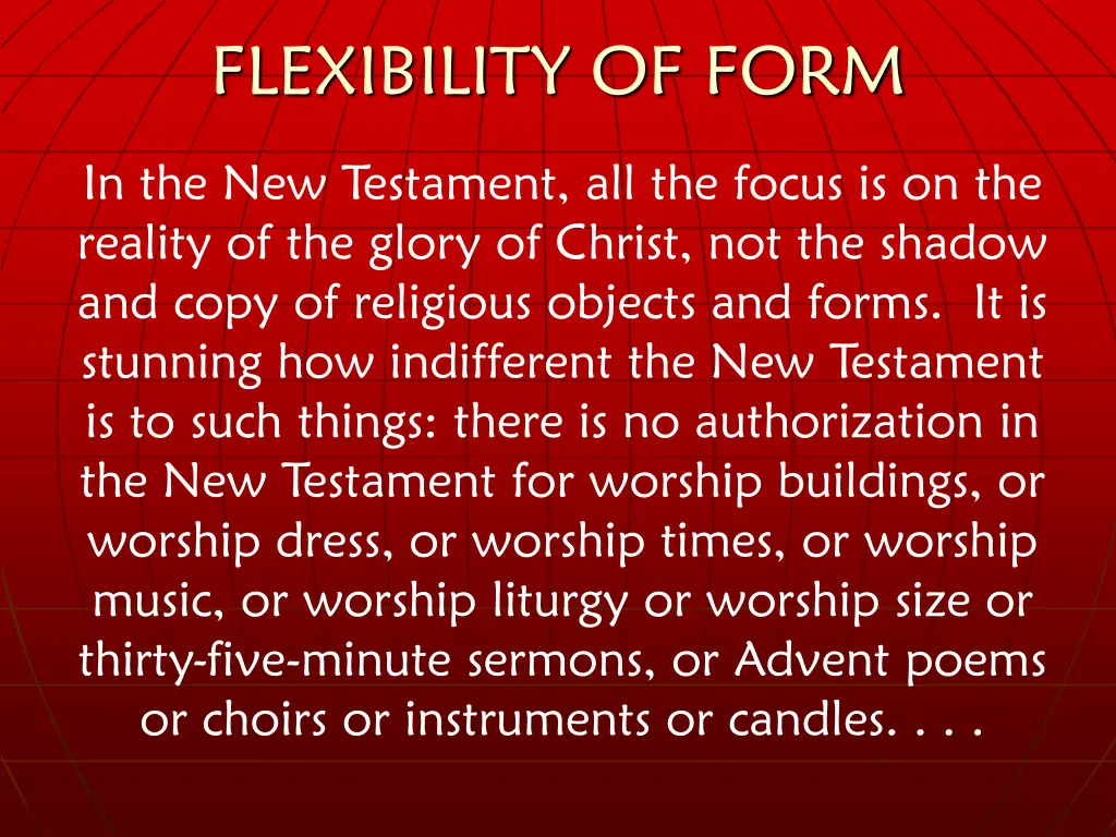 flexibility of form 3