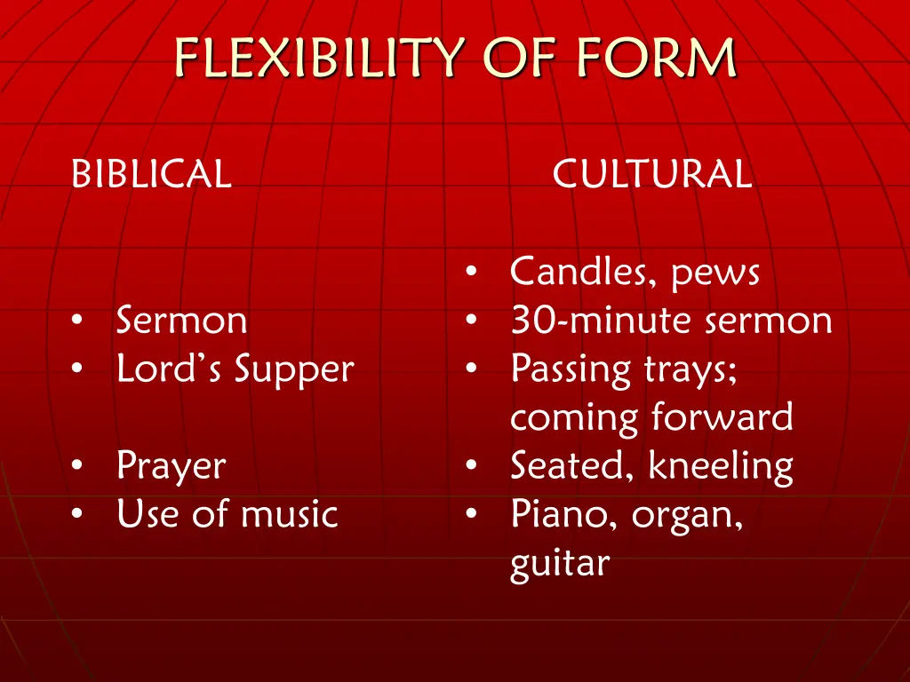 flexibility of form 5