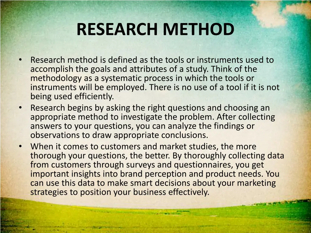 research method