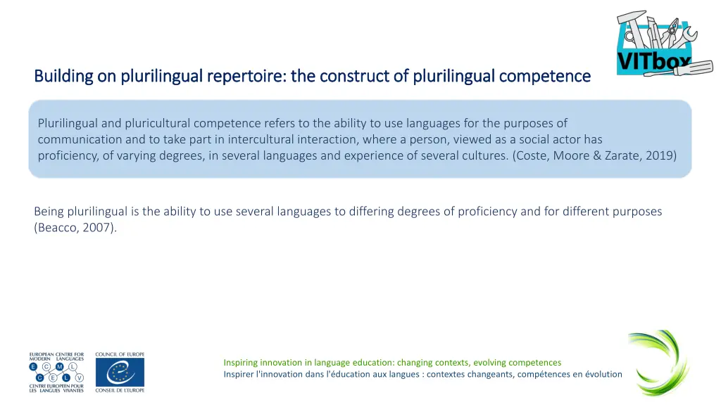 building on plurilingual repertoire the construct
