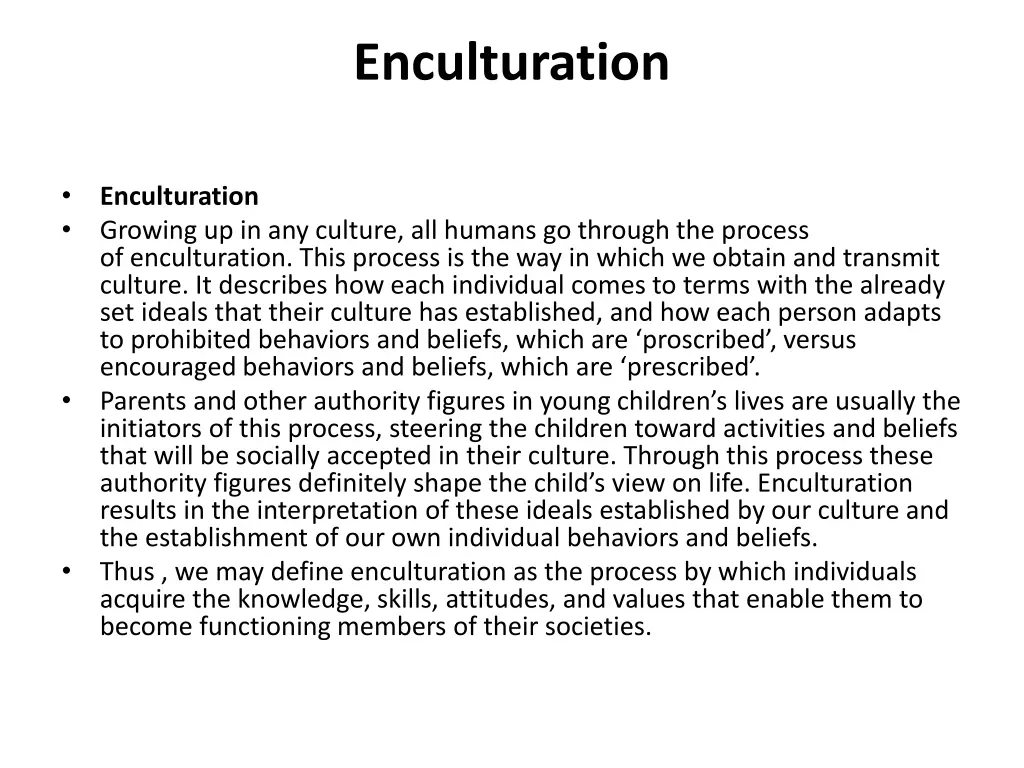 enculturation