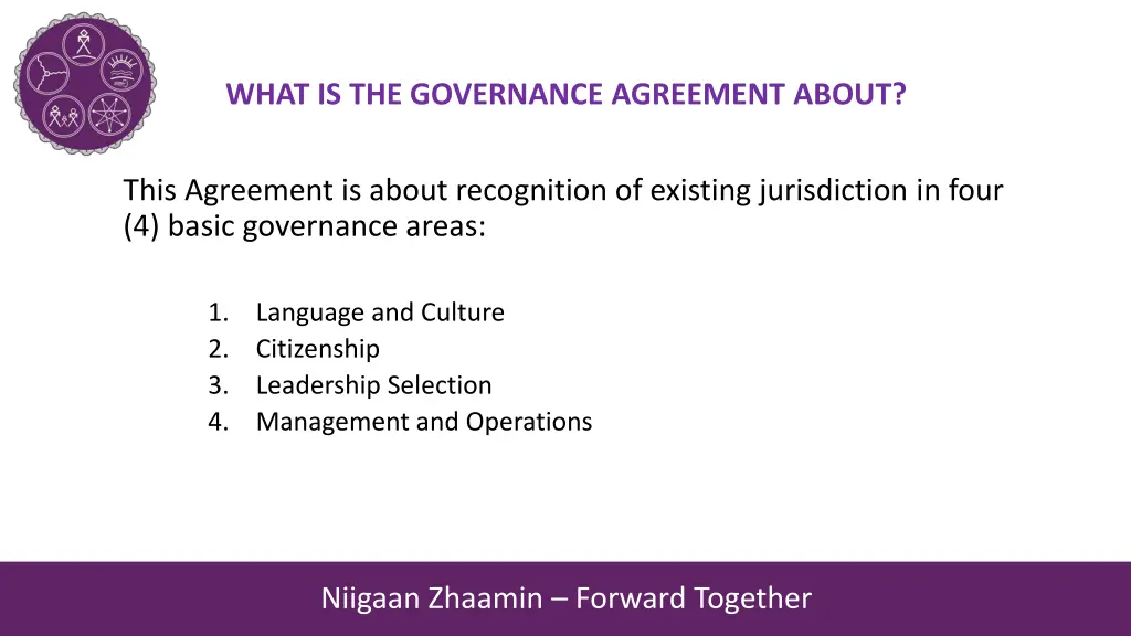 what is the governance agreement about