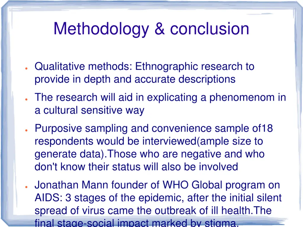 methodology conclusion