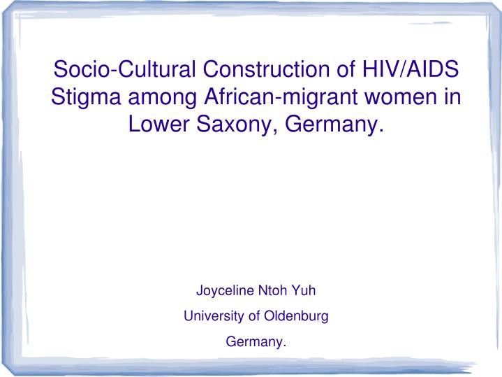 socio cultural construction of hiv aids stigma