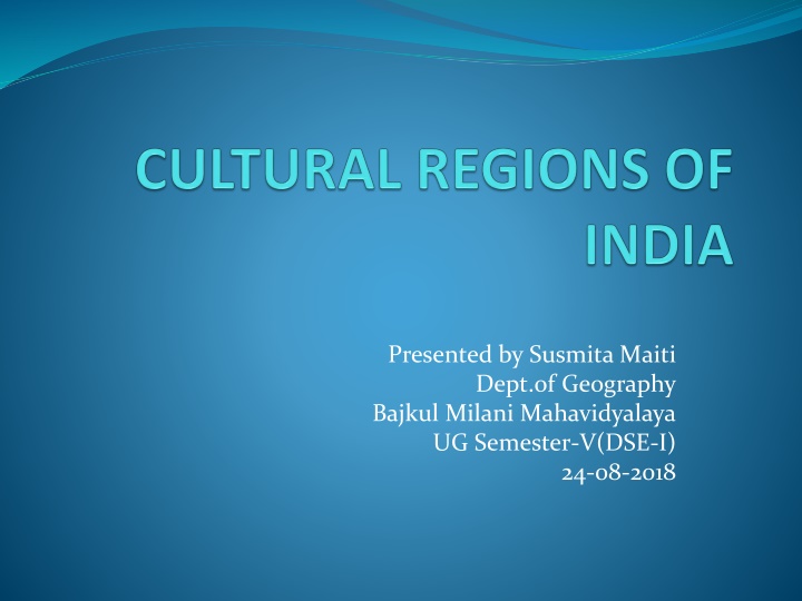 presented by susmita maiti dept of geography