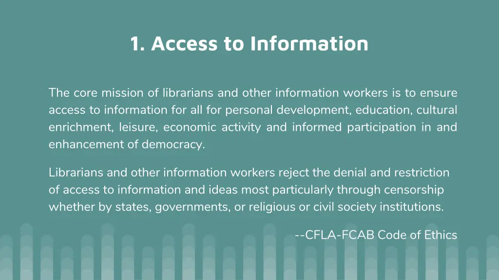 1 access to information
