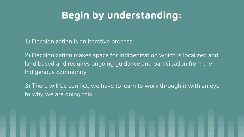 begin by understanding