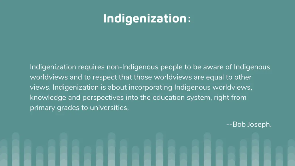indigenization
