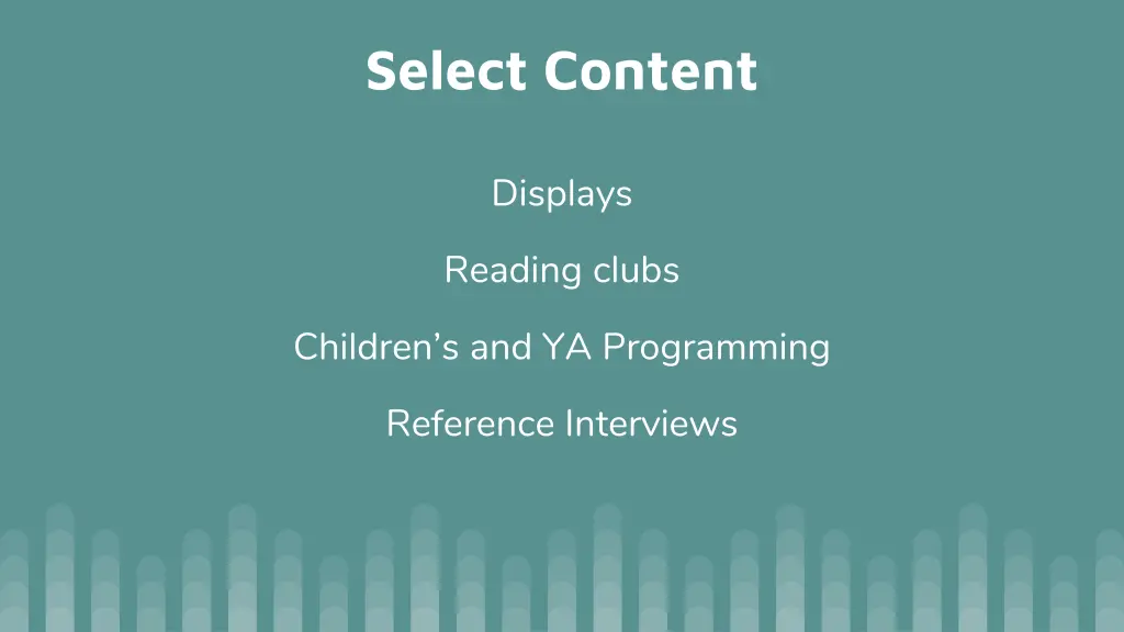 select content