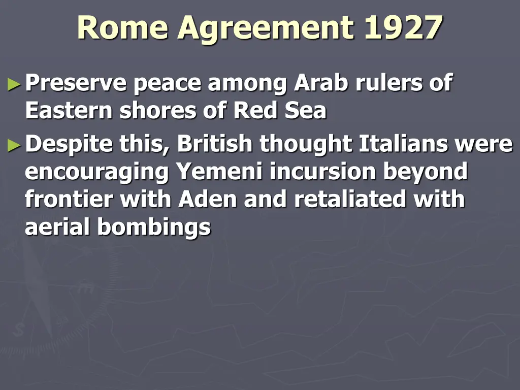 rome agreement 1927