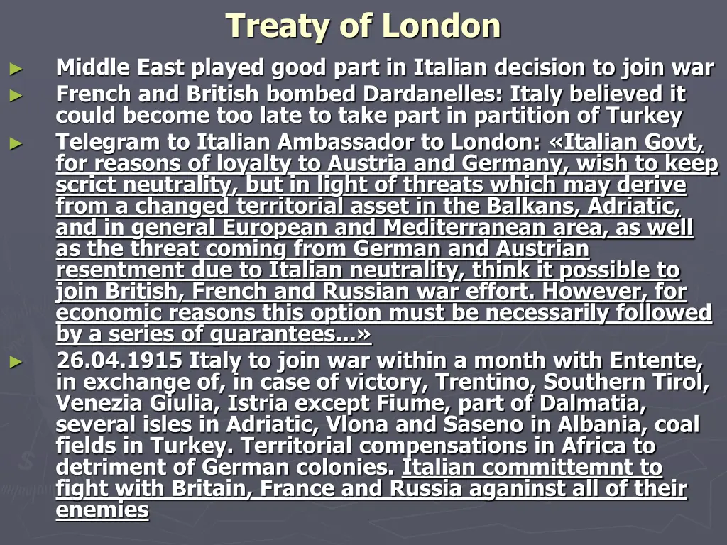 treaty of london