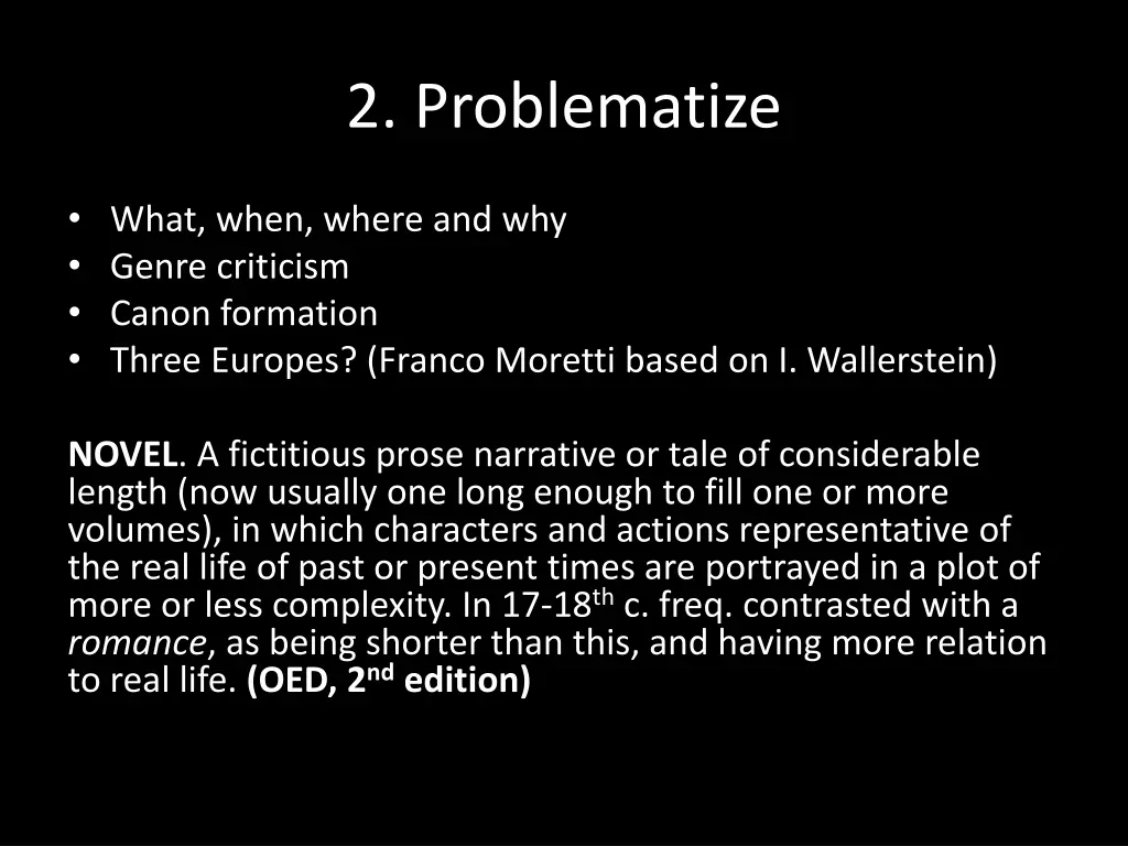 2 problematize