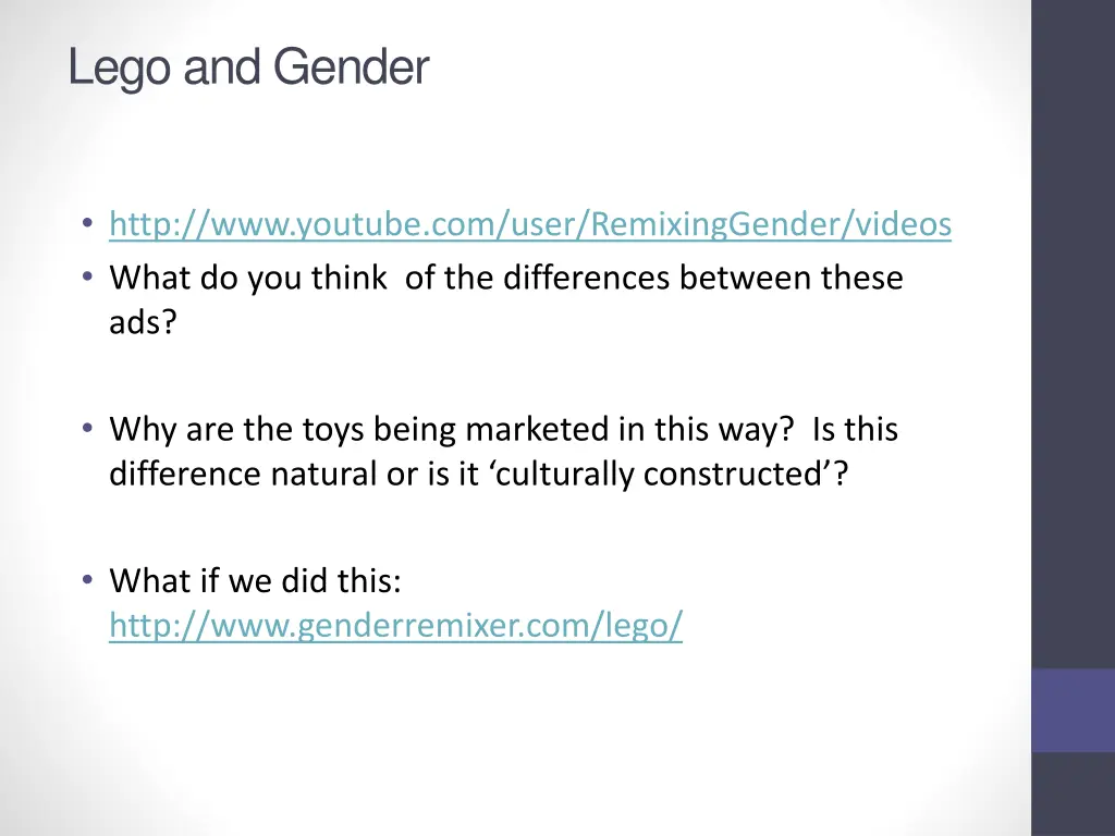 lego and gender