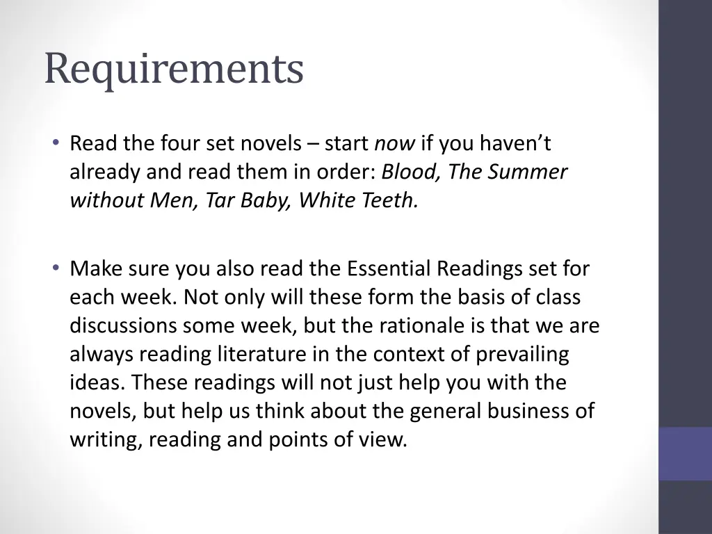 requirements