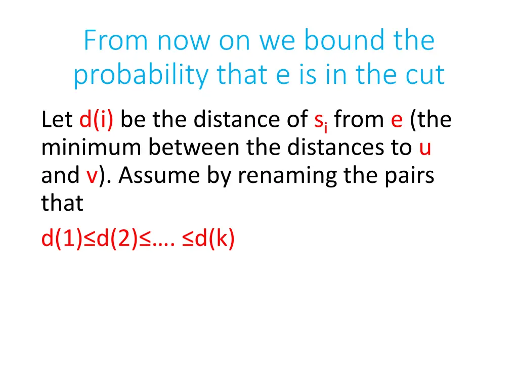 from now on we bound the probability that