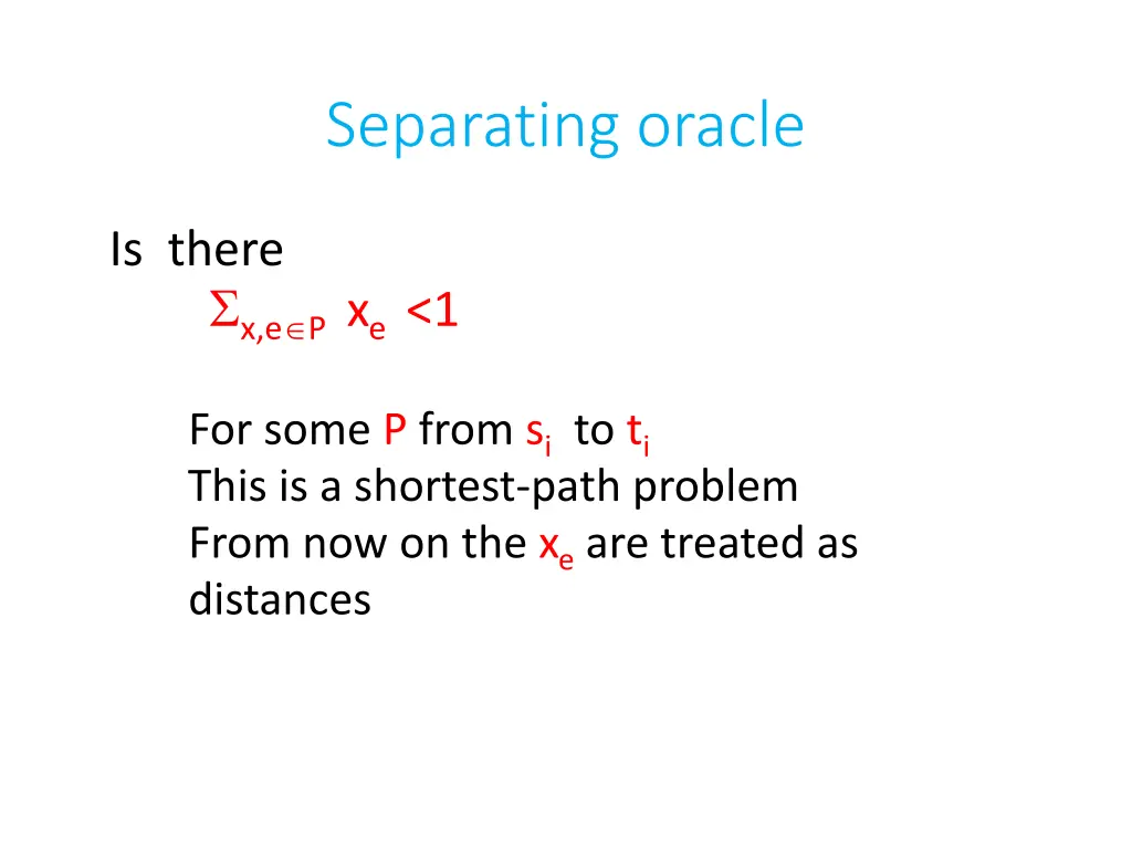 separating oracle